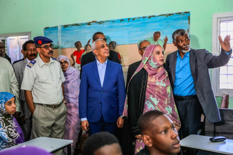 معالي الوزيرة تؤدي زيارة تفقدية لمنشآت تعليمية بولاية كوكول