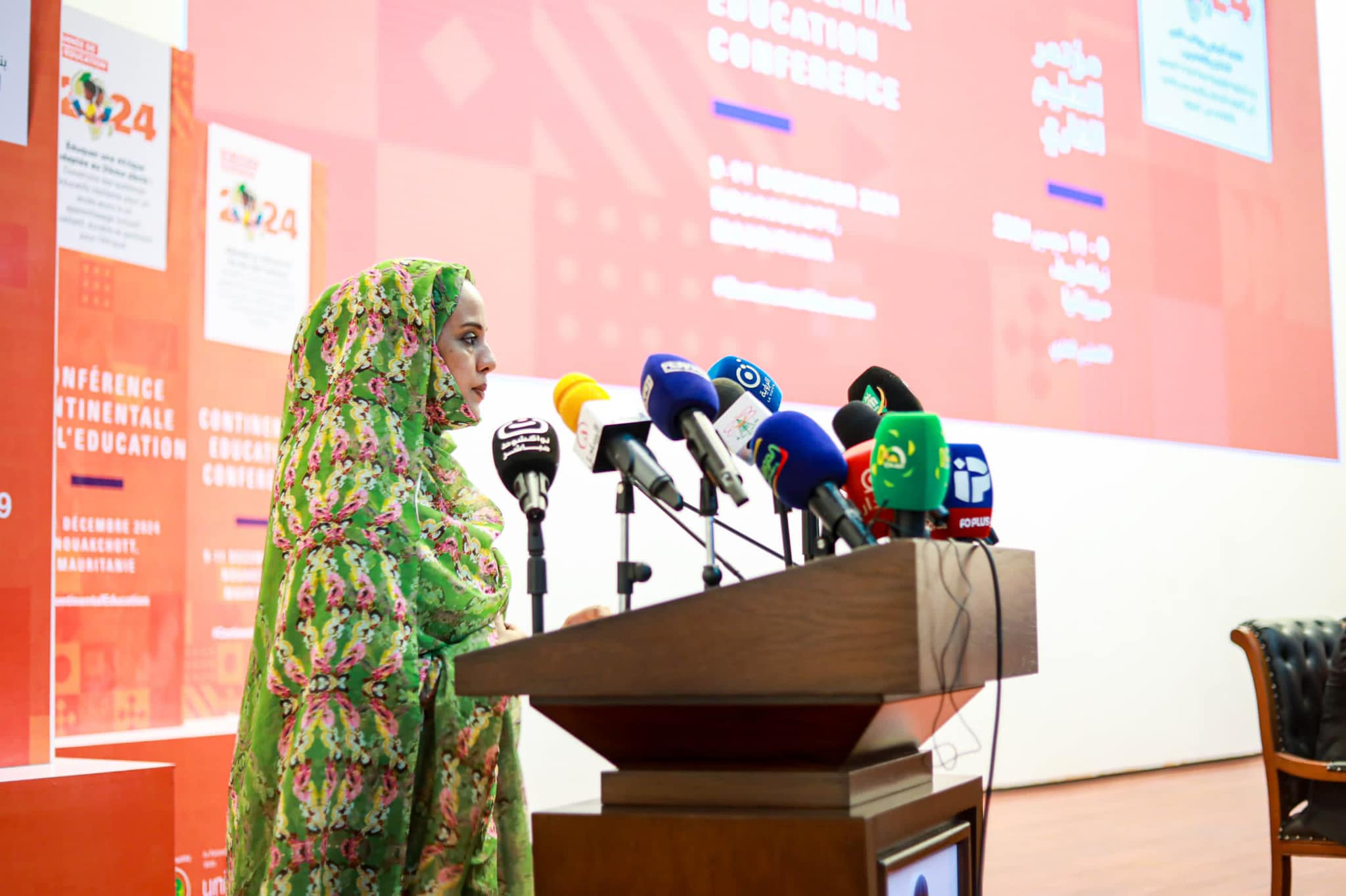 معالي وزيرة التربية تشرف على افتتاح مؤتمر التعليم القاري بنواكشوط
